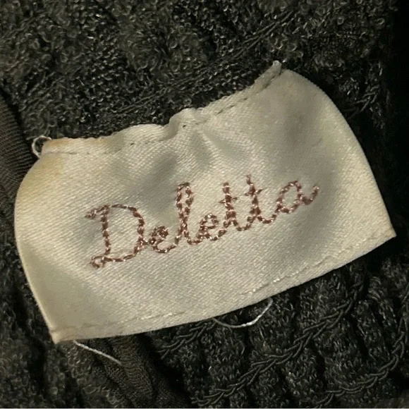 Deletta ANTHROPOLOGIE Olive Green Lace Long Sleeve Mock Neck Top - Picture 10 of 13